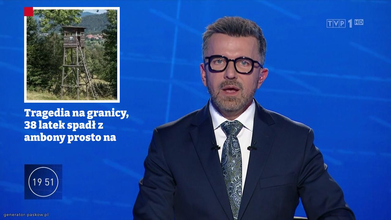 Tragedia na granicy, 38 latek spadł z ambony prosto na 