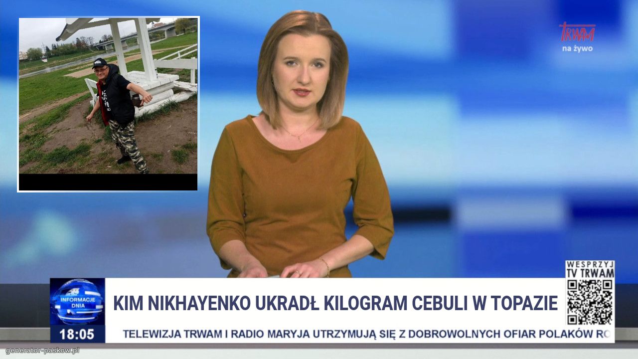 Kim Nikhayenko ukradł kilogram cebuli w topazie
