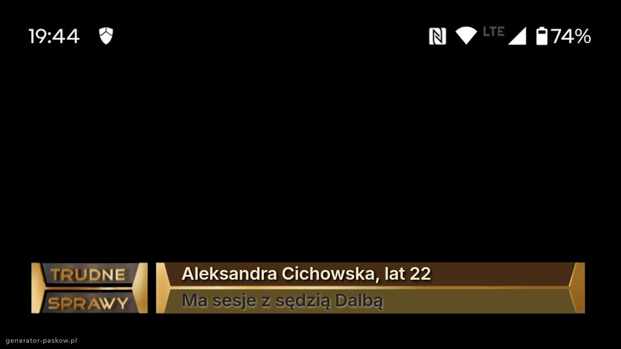 Aleksandra Cichowska, lat 22
Ma sesje z sędzią Dalbą