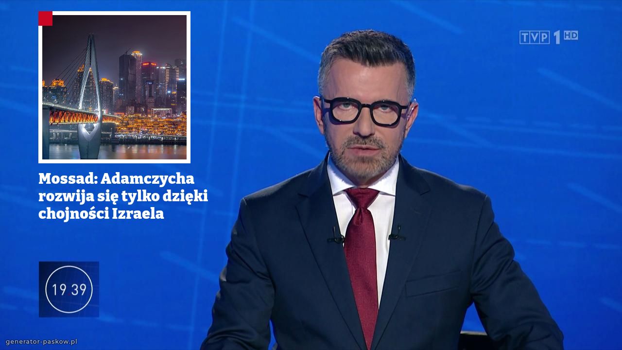 Mossad: Adamczycha rozwija się tylko dzięki chojności Izraela