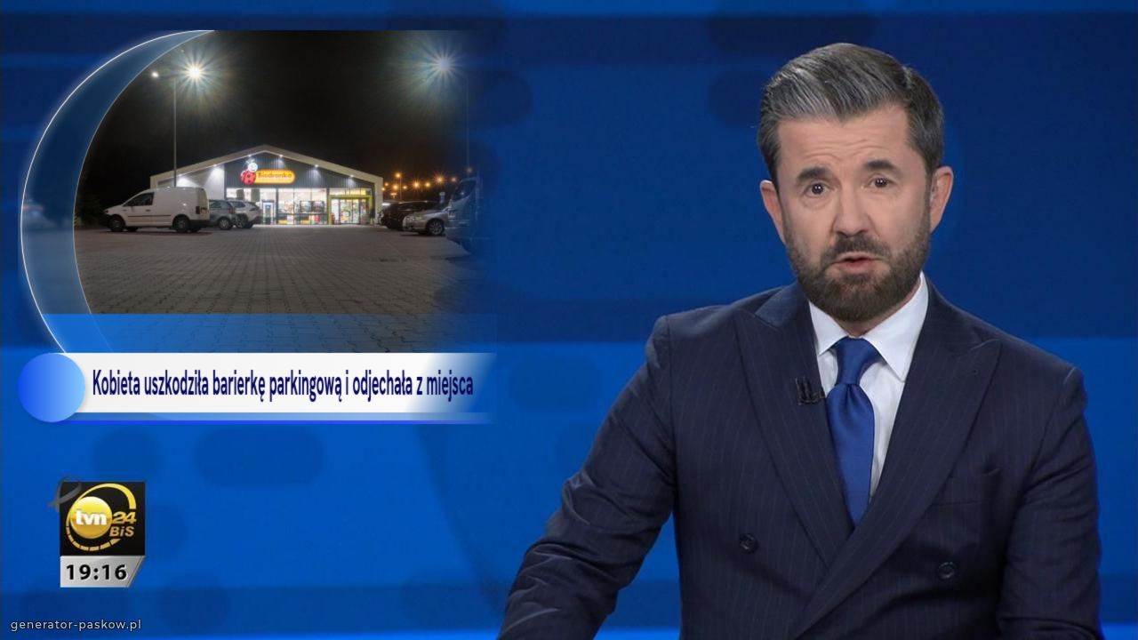 Kobieta uszkodziła barierkę parkingową i odjechała z miejsca