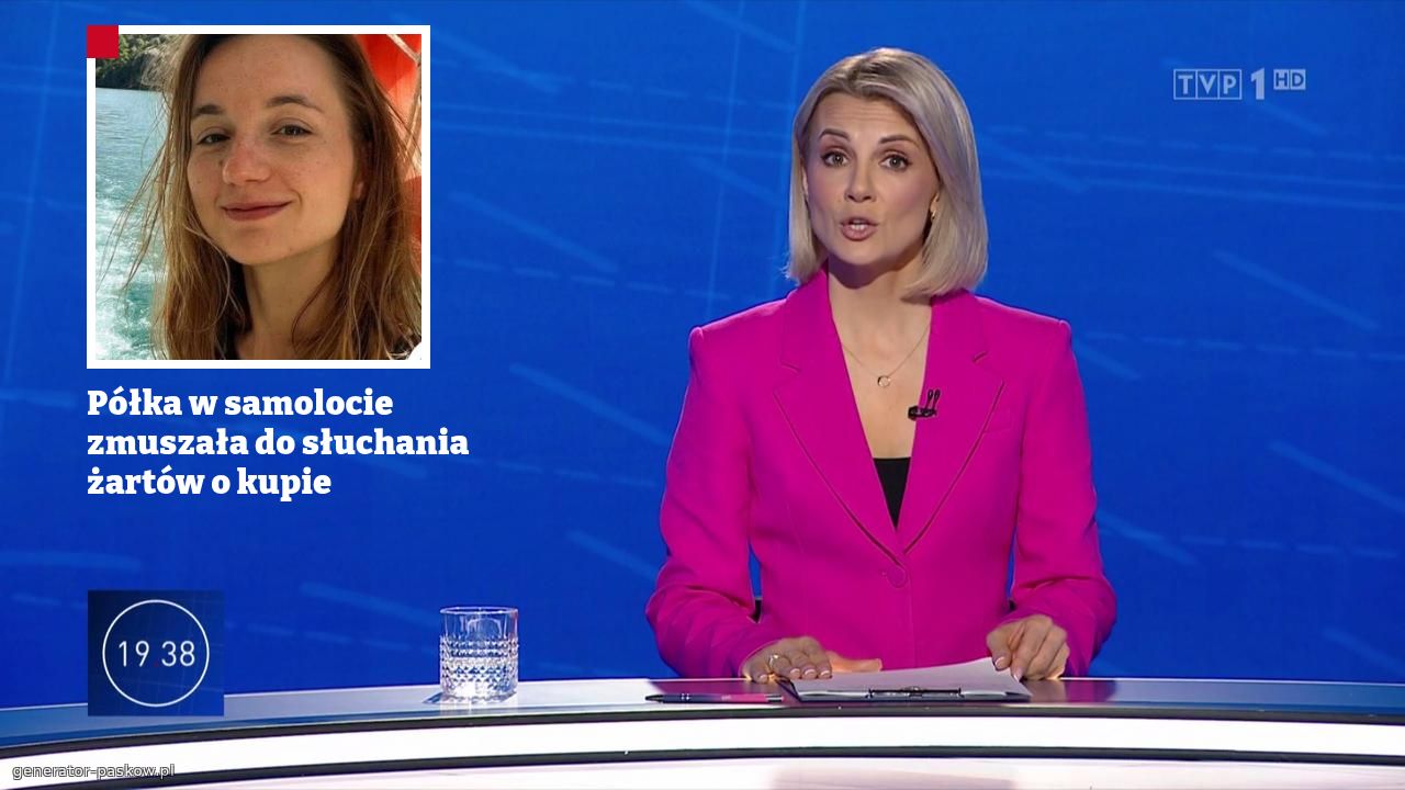 Półka w samolocie zmuszała do słuchania żartów o kupie