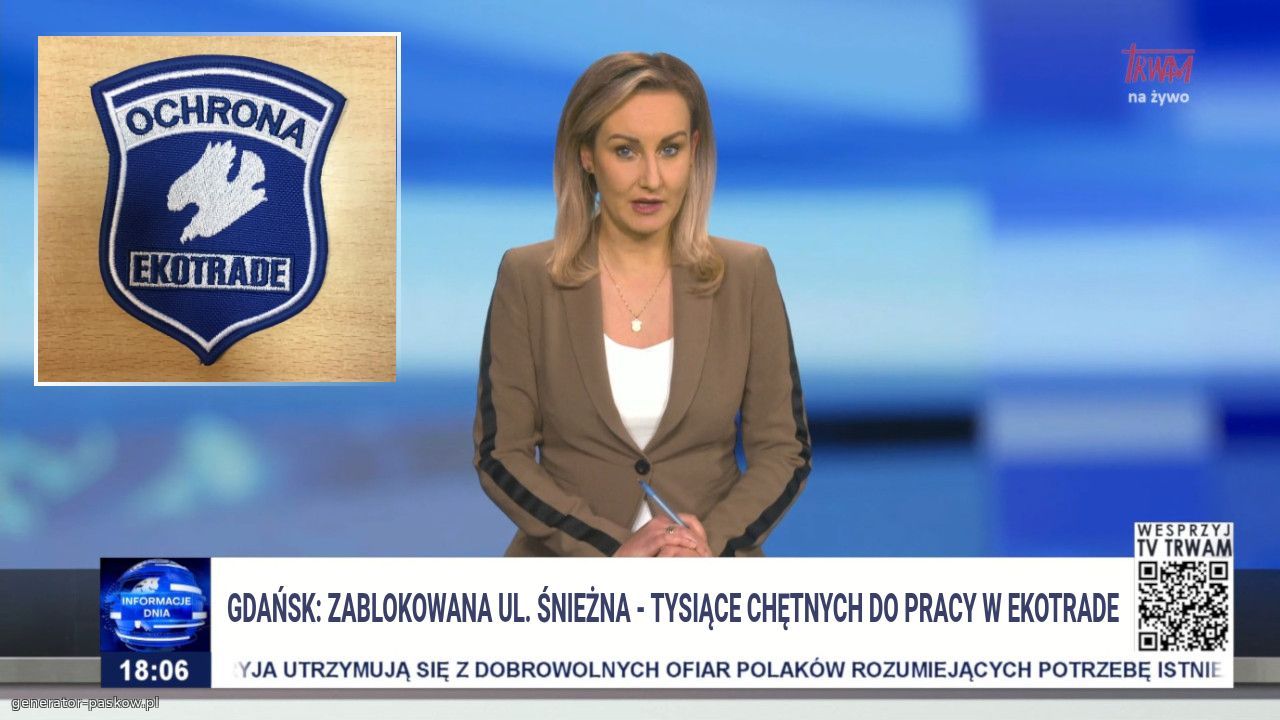 Gdańsk: zablokowana Ul. Śnieżna - tysiące chętnych do pracy w Ekotrade