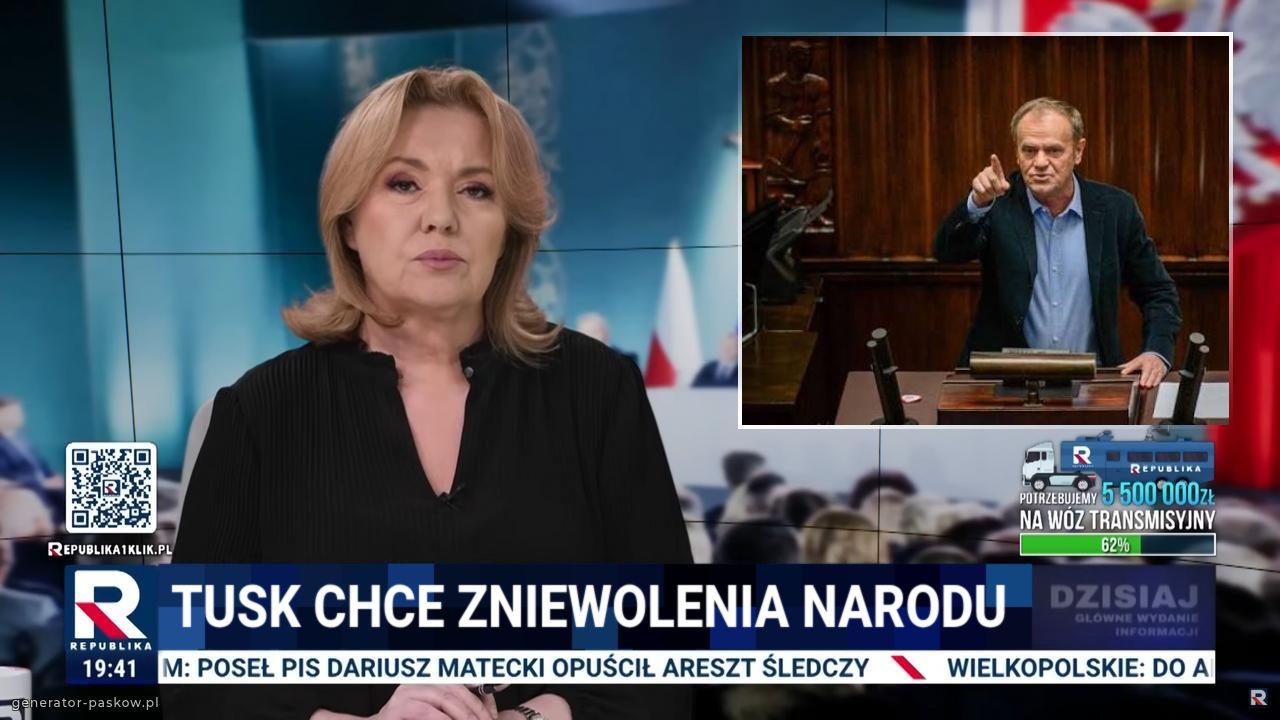 Tusk chce zniewolenia narodu 
