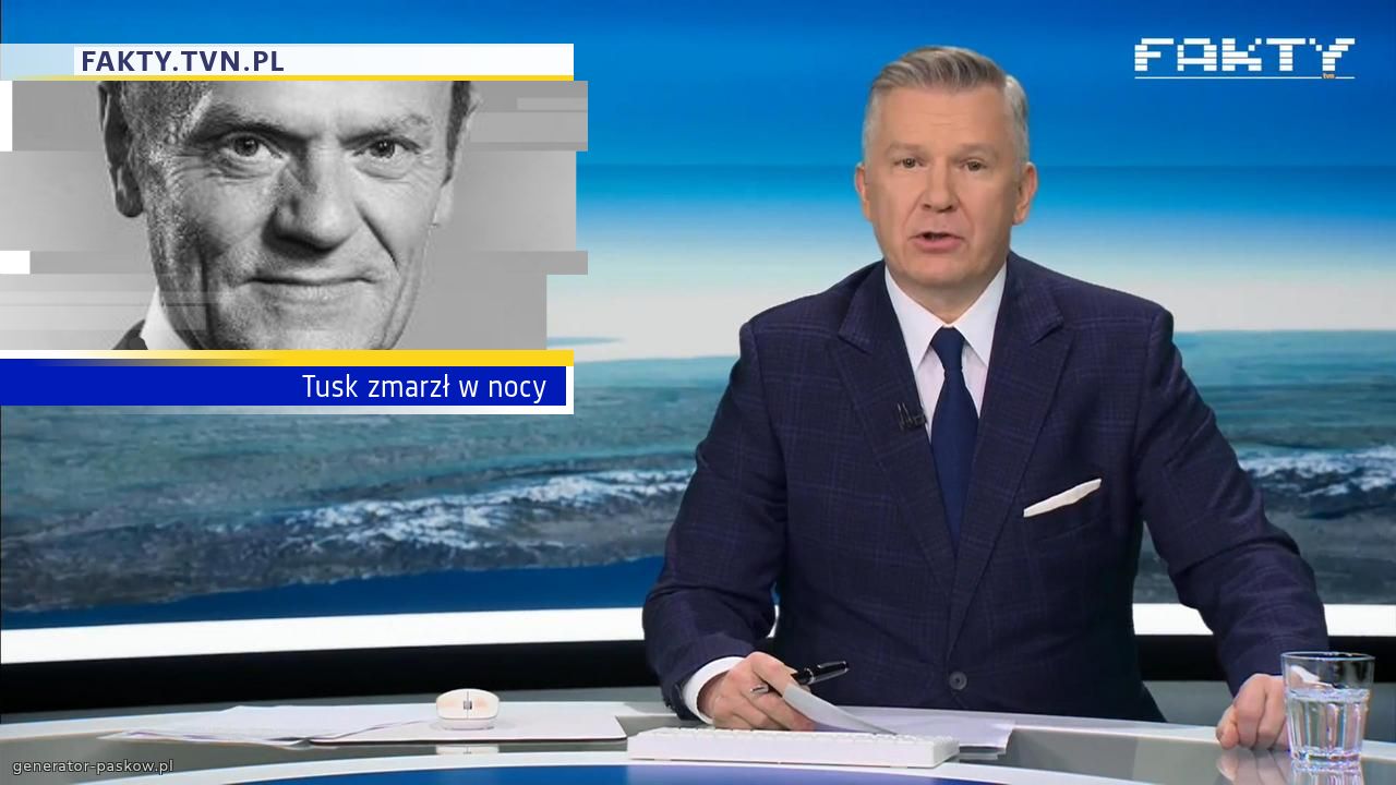 Tusk zmarzł w nocy 