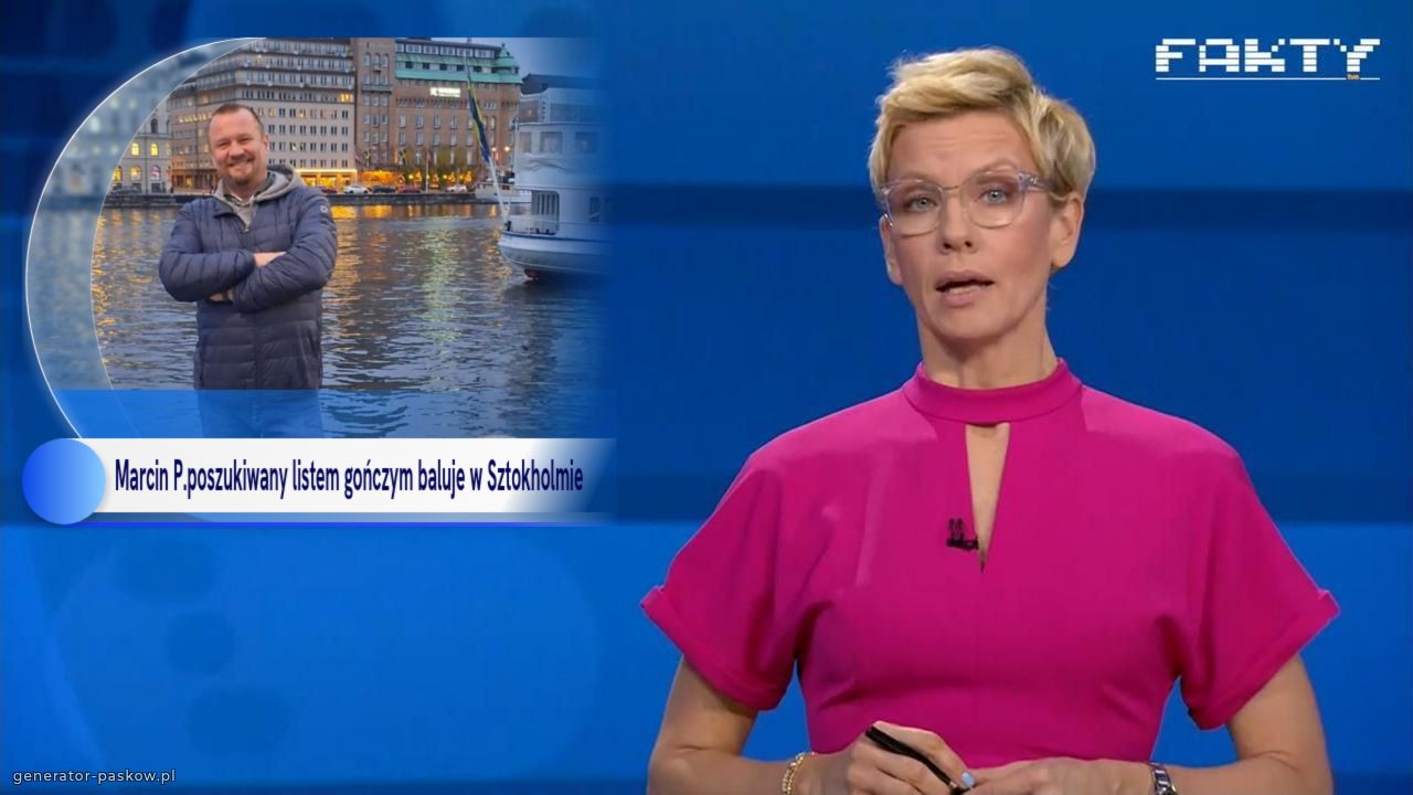 Marcin P.poszukiwany listem gończym baluje w Sztokholmie 