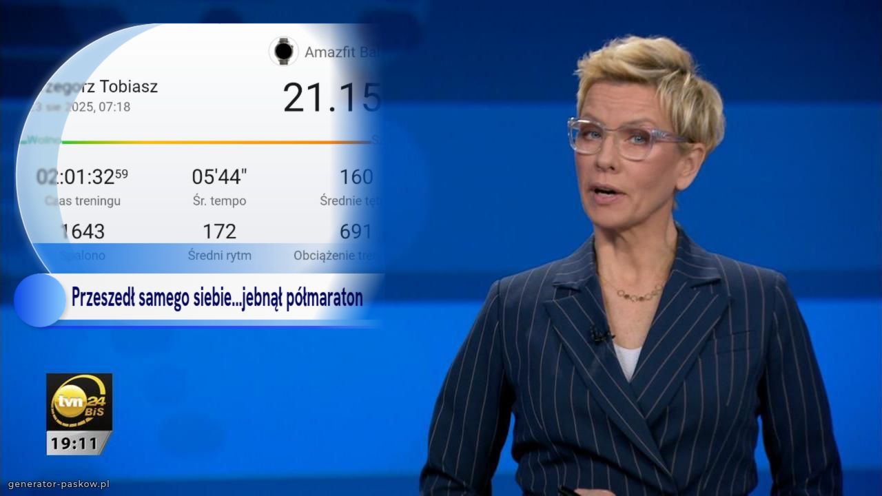 Przeszedł samego siebie...jebnął półmaraton 