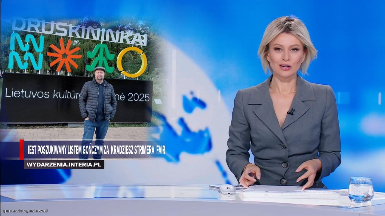 Jest poszukiwany listem gończym za  kradziesz strimera  fair