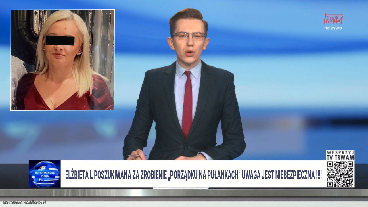 Elżbieta l poszukiwana za Zrobienie „porządku na pułankach” uwaga jest niebezpieczna !!!!