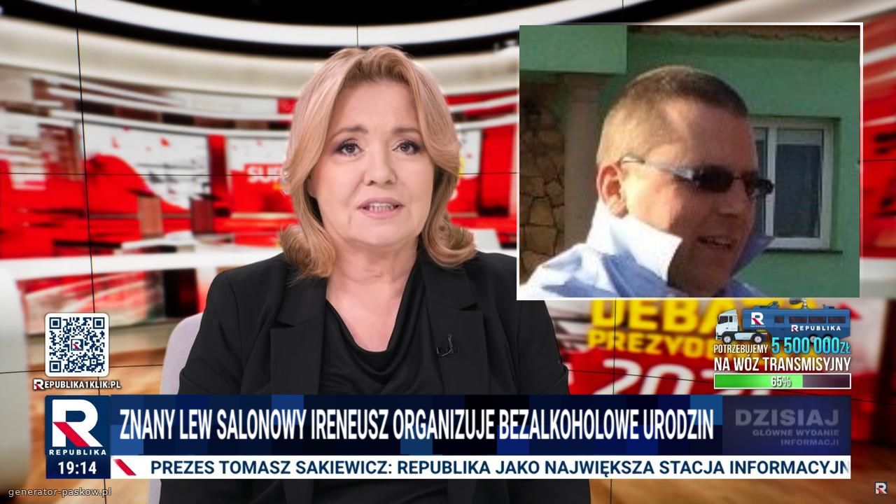 Znany Lew Salonowy Ireneusz organizuje bezalkoholowe urodzin