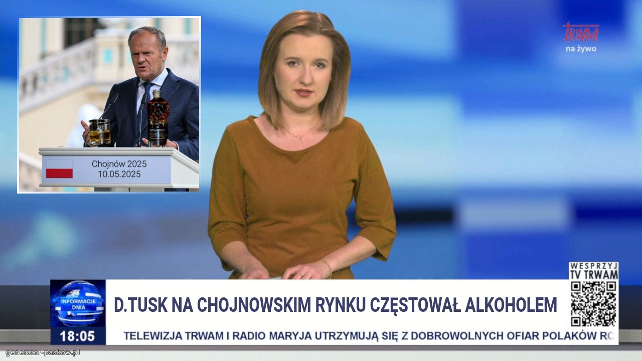 D.Tusk na Chojnowskim rynku częstował alkoholem 