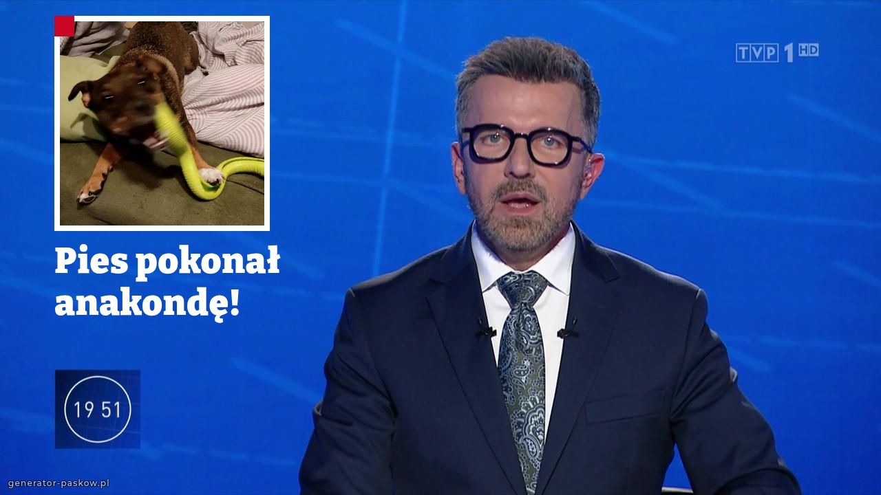 Pies pokonał anakondę!