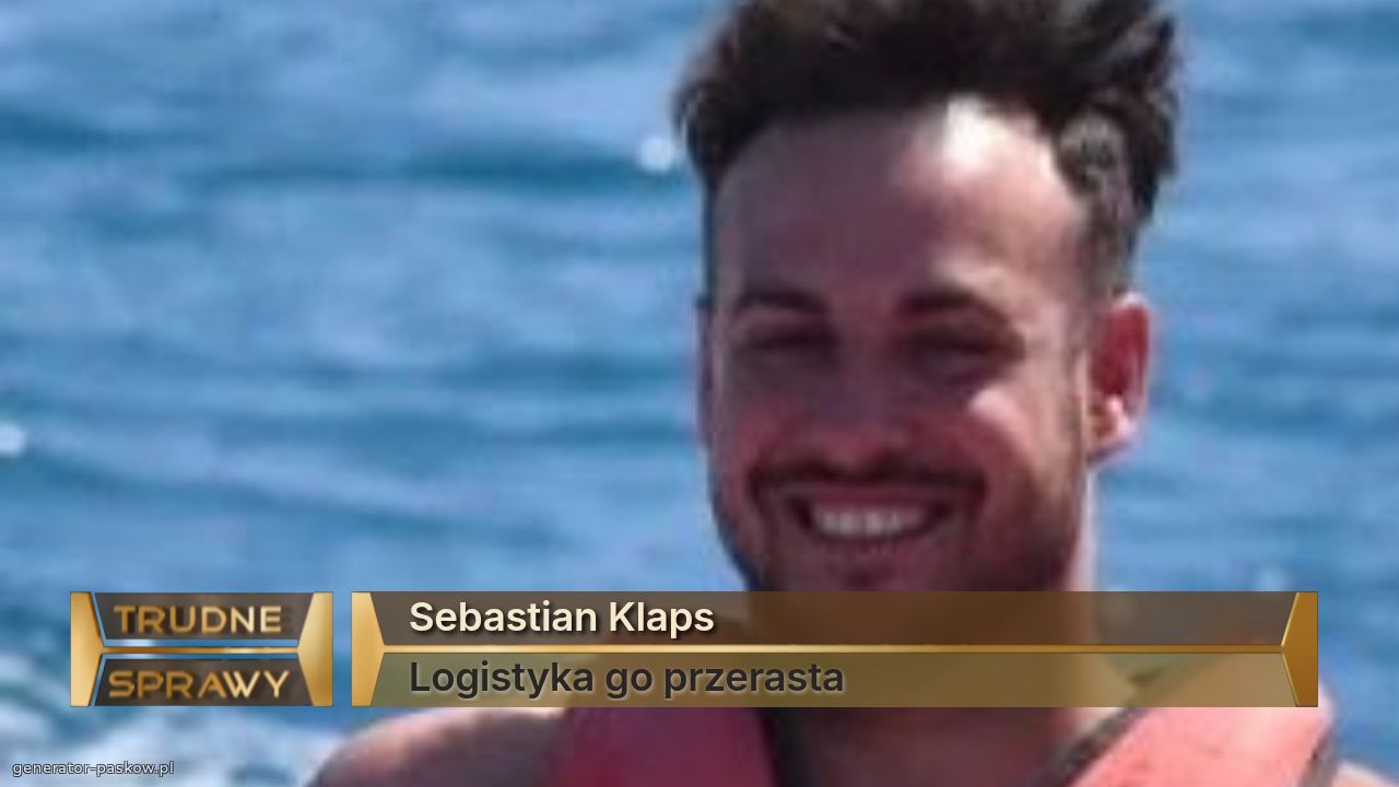 Sebastian Klaps
Logistyka go przerasta