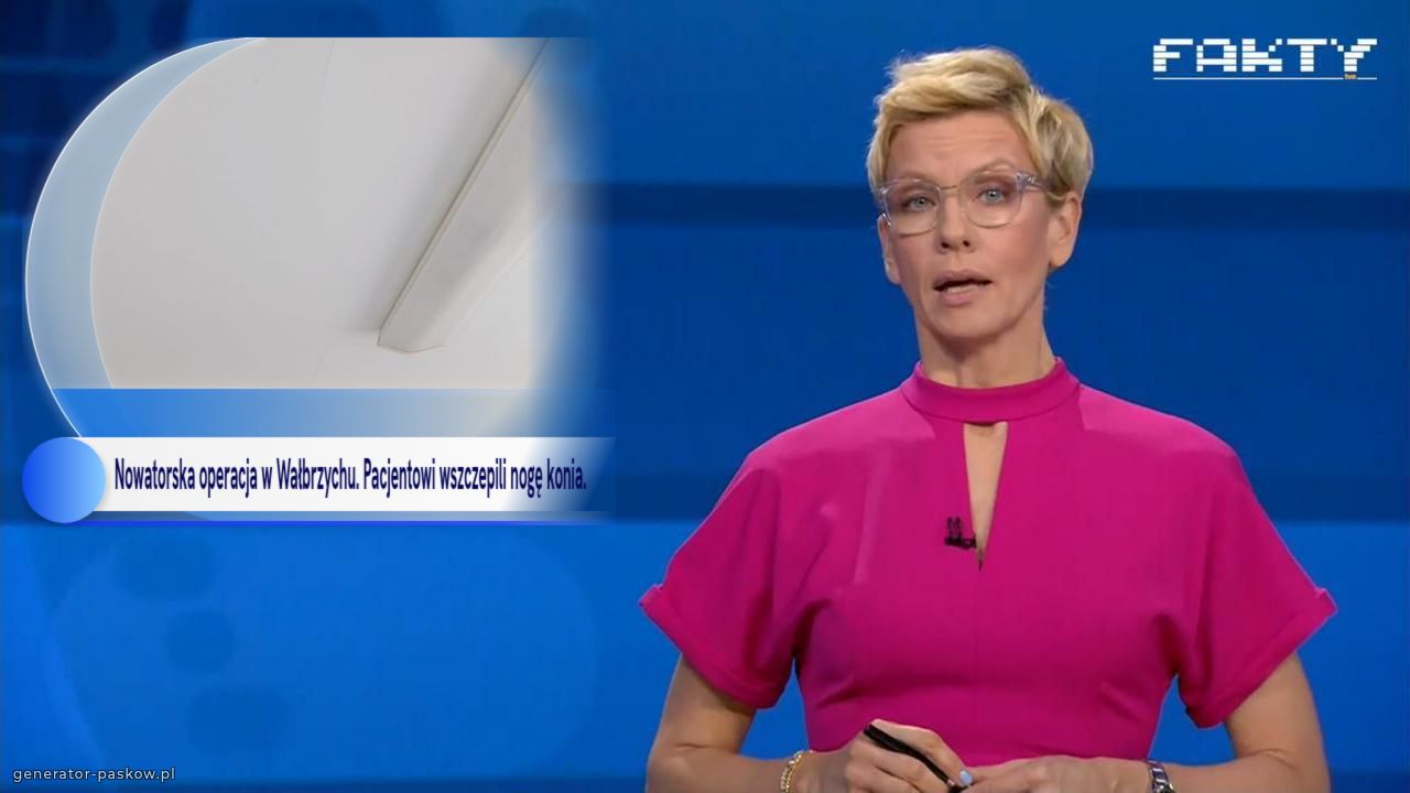 Nowatorska operacja w Wałbrzychu. Pacjentowi wszczepili nogę konia.