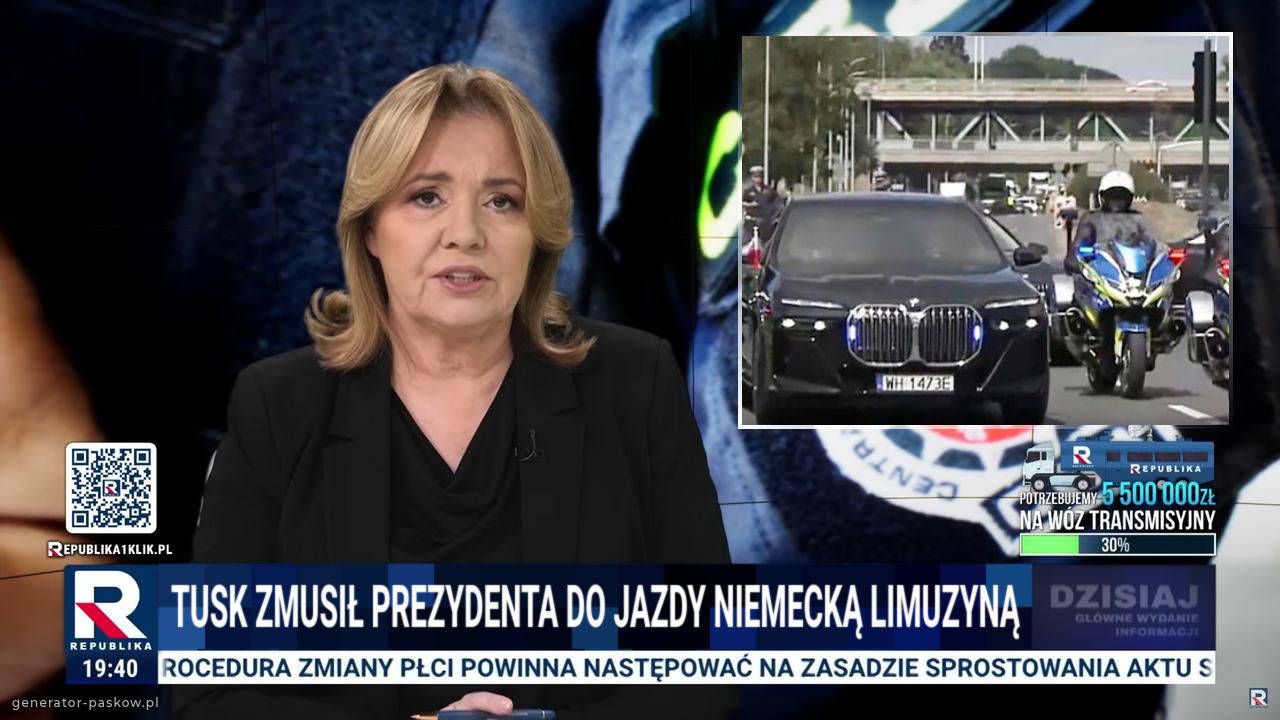 tusk zmusił prezydenta do jazdy niemecką limuzyną