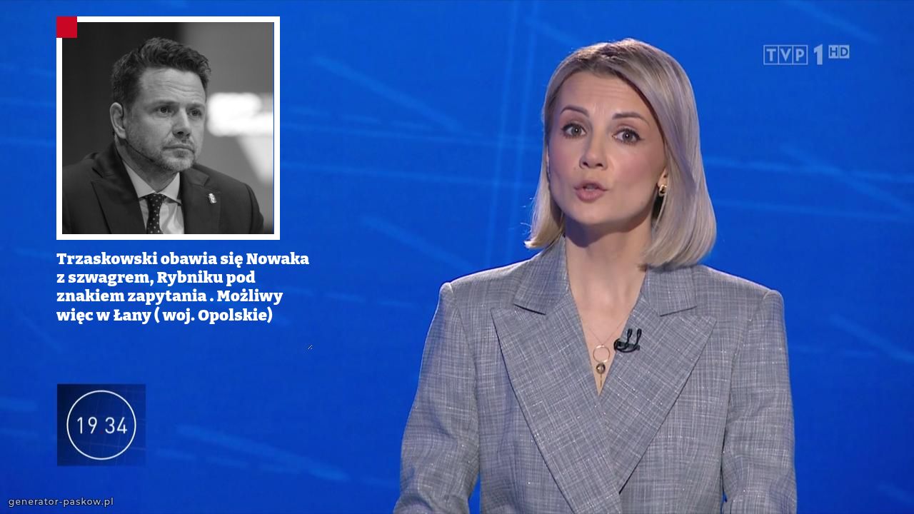 Trzaskowski obawia się Nowaka z szwagrem, Rybniku pod znakiem zapytania . Możliwy więc w Łany ( woj. Opolskie) 