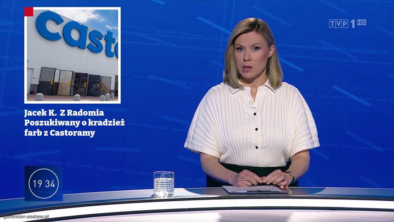 Jacek K.  Z Radomia 
Poszukiwany o kradzież farb z Castoramy