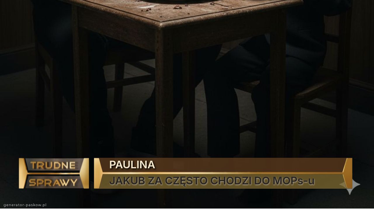 PAULINA
JAKUB ZA CZĘSTO CHODZI DO MOPs-u