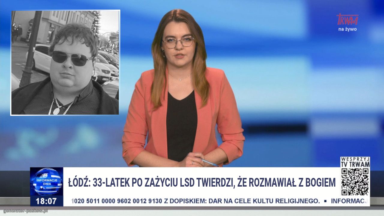 Łódź: 33-latek po zażyciu LSD twierdzi, że rozmawiał z Bogiem