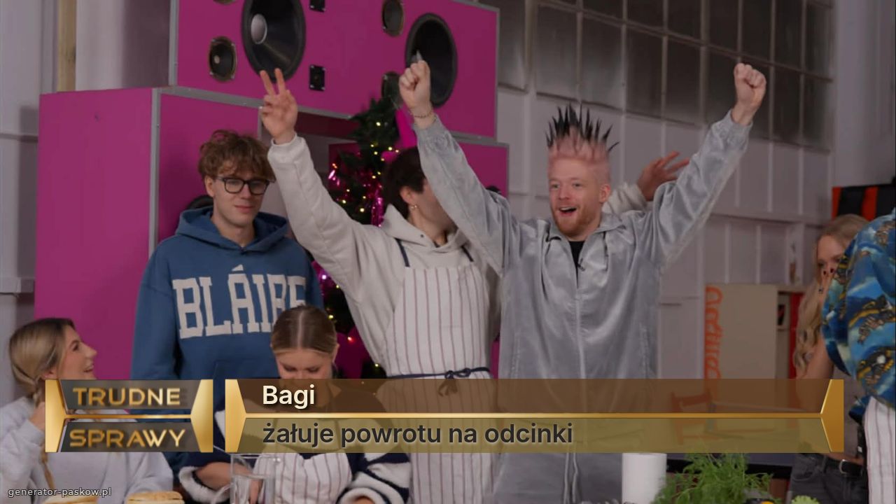 Bagi
żałuje powrotu na odcinki