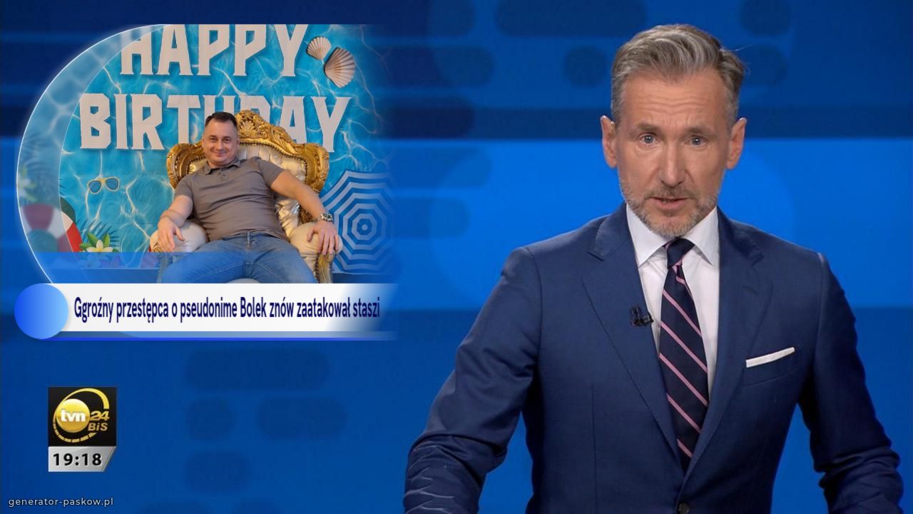 Ggroźny przestępca o pseudonime Bolek znów zaatakował staszi