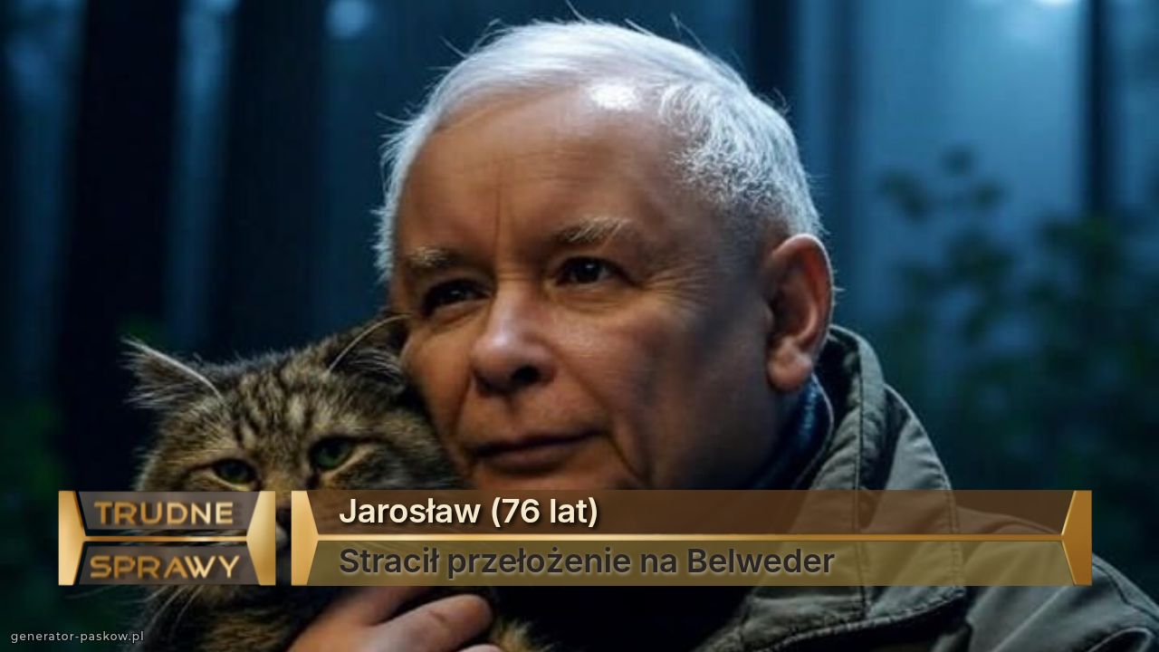 Jarosław (76 lat)
Stracił przełożenie na Belweder 