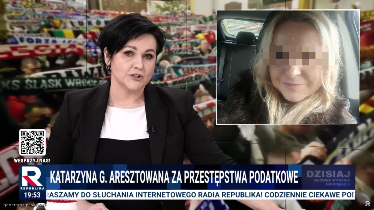 Katarzyna G. Aresztowana za przestępstwa podatkowe