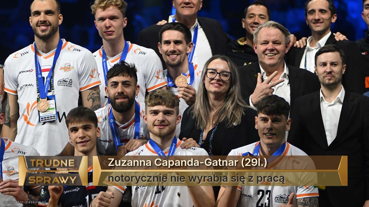 Zuzanna Capanda-Gatnar (29l.)
notorycznie nie wyrabia się z pracą