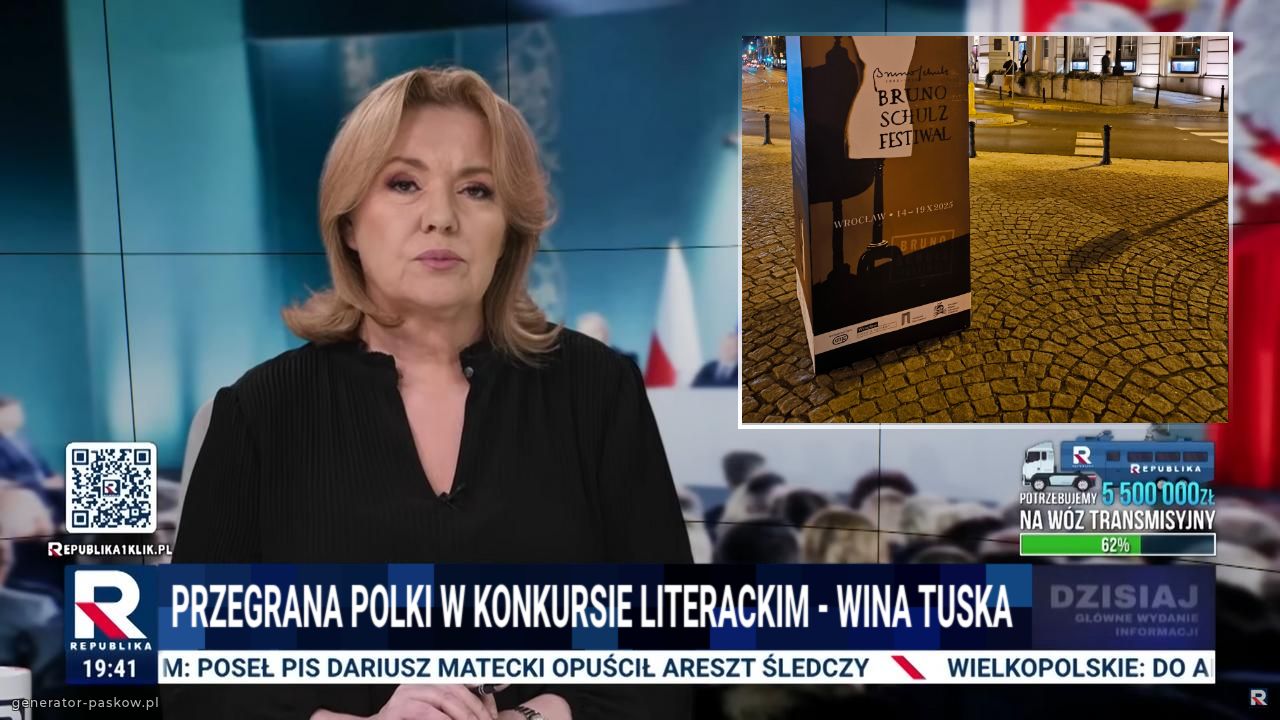 Przegrana polki w konkursie literackim - wina Tuska 