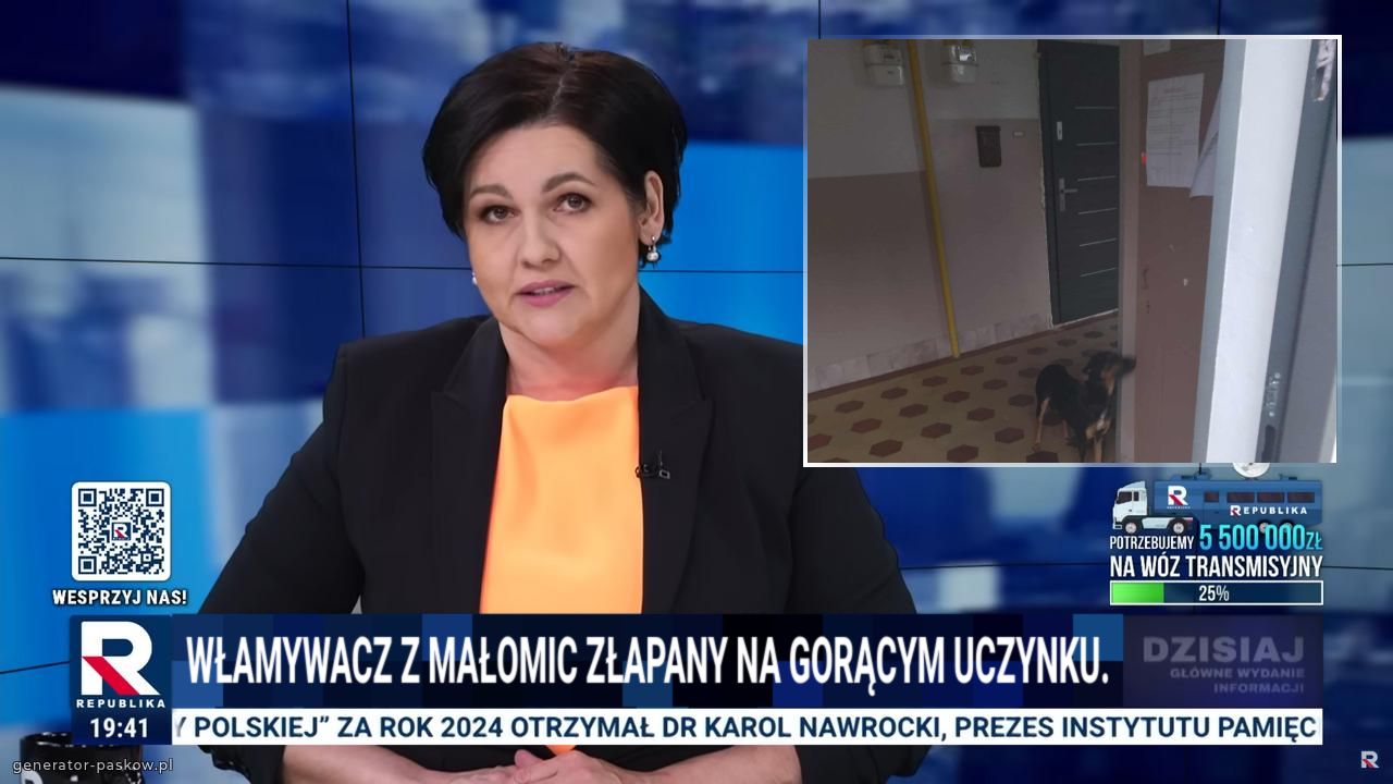włamywacz z małomic złapany na gorącym uczynku.