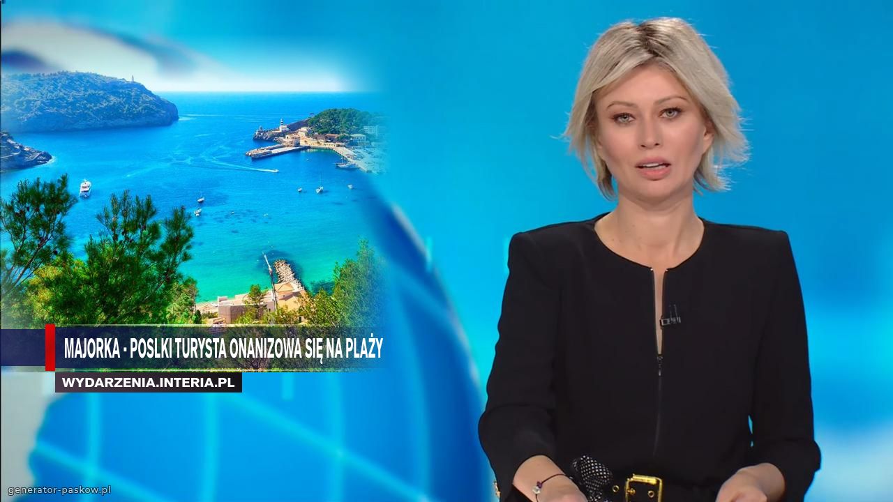 Majorka - poslki turysta onanizowa się na plaży