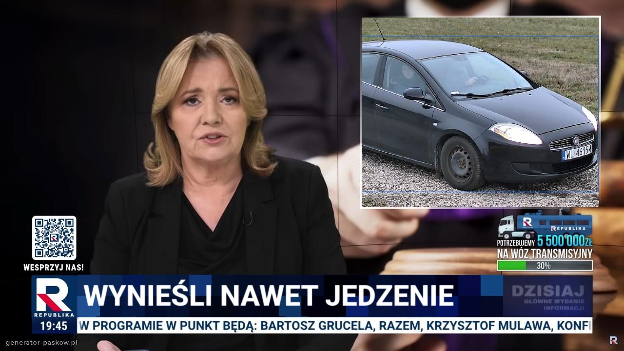 Wynieśli nawet jedzenie