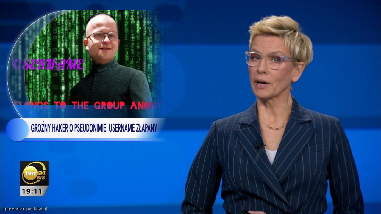 GROŹNY HAKER O PSEUDONIMIE  USERNAME ZŁAPANY 