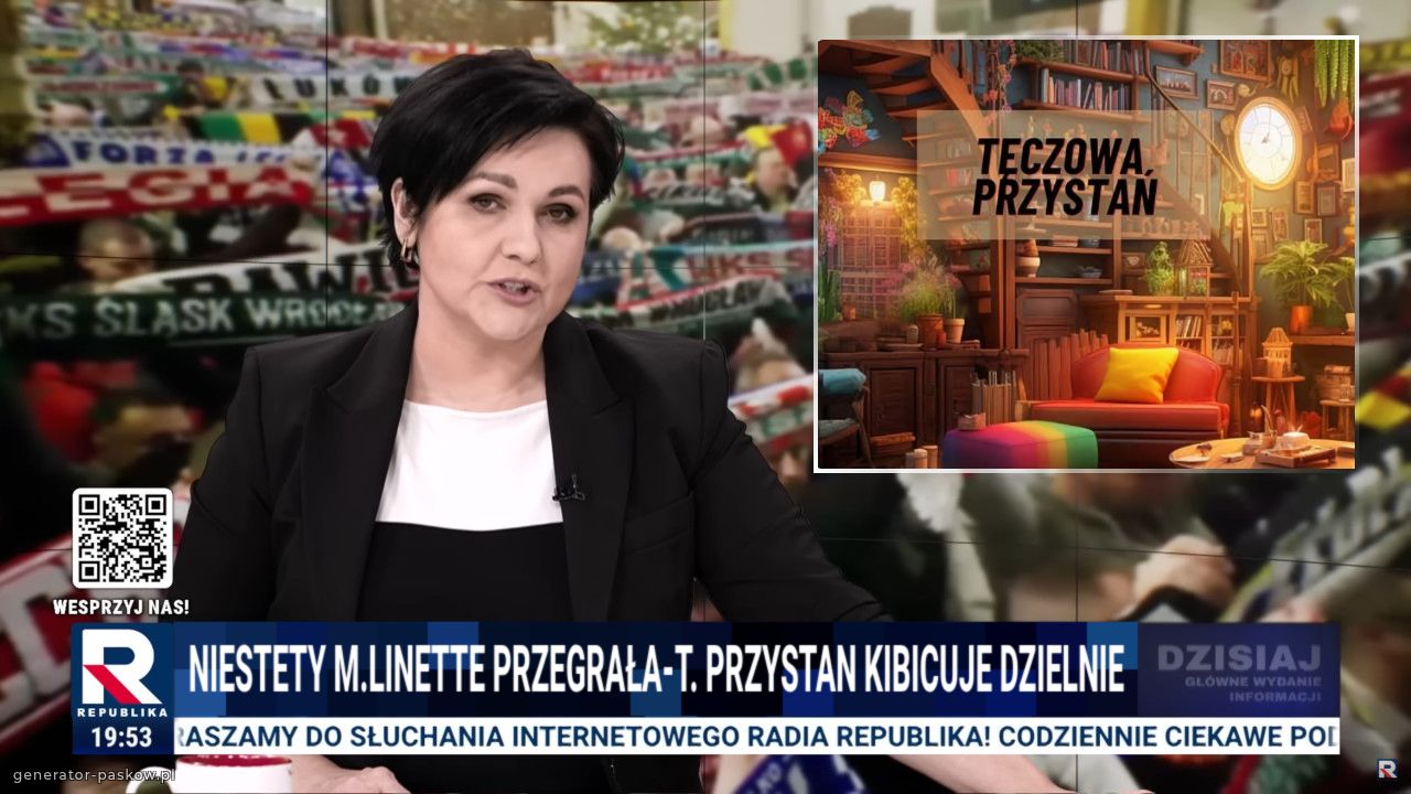 Niestety M.LINETTE PRZEGRAŁA-T. PRZYSTAN KIBICUJE DZIELNIE