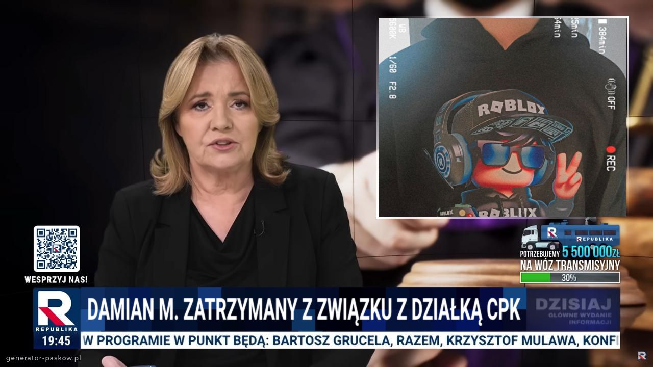 Damian M. Zatrzymany z związku z działką cpk