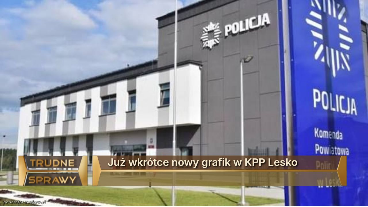 Już wkrótce nowy grafik w KPP Lesko 
