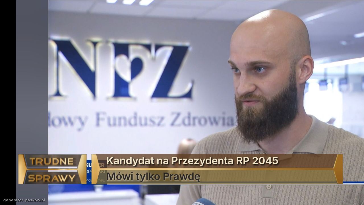 Kandydat na Przezydenta RP 2045
Mówi tylko Prawdę 