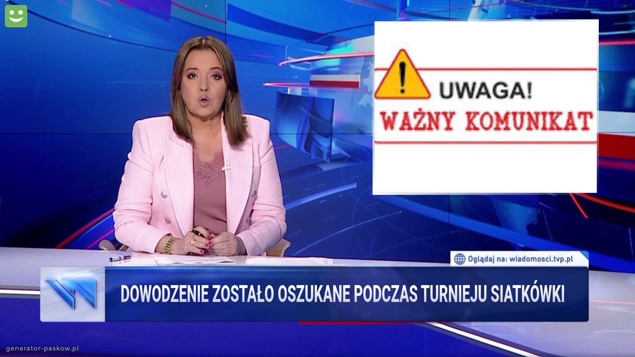 Dowodzenie zostało oszukane podczas turnieju siatkówki