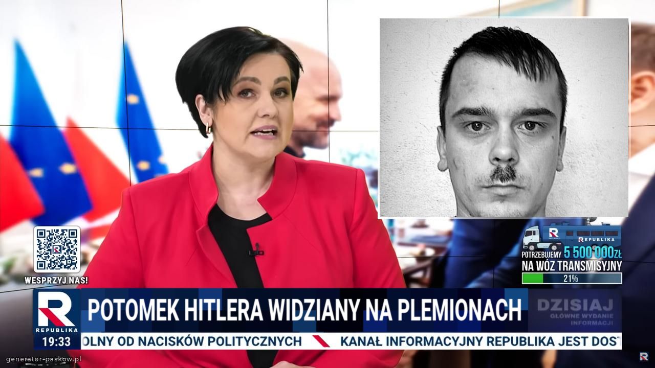Potomek Hitlera widziany na plemionach