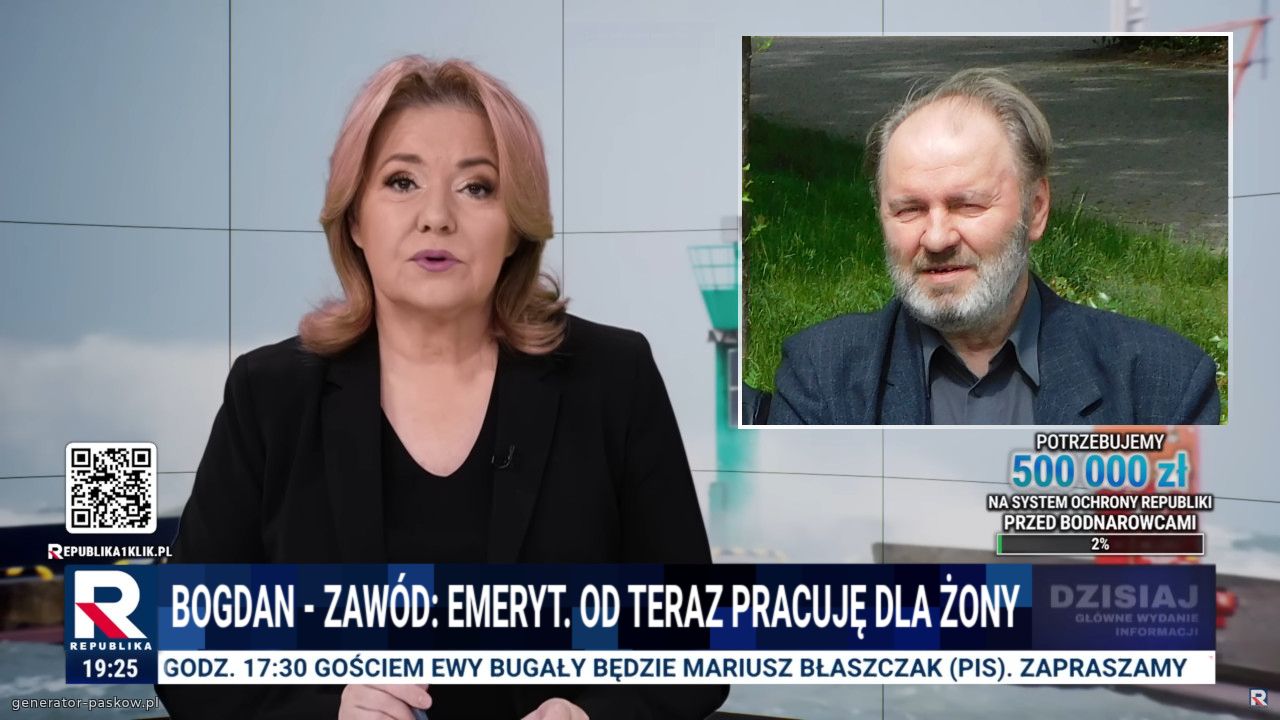 BOGDAN - ZAWÓD: EMERYT. OD TERAZ PRACUjĘ DLA ŻONY