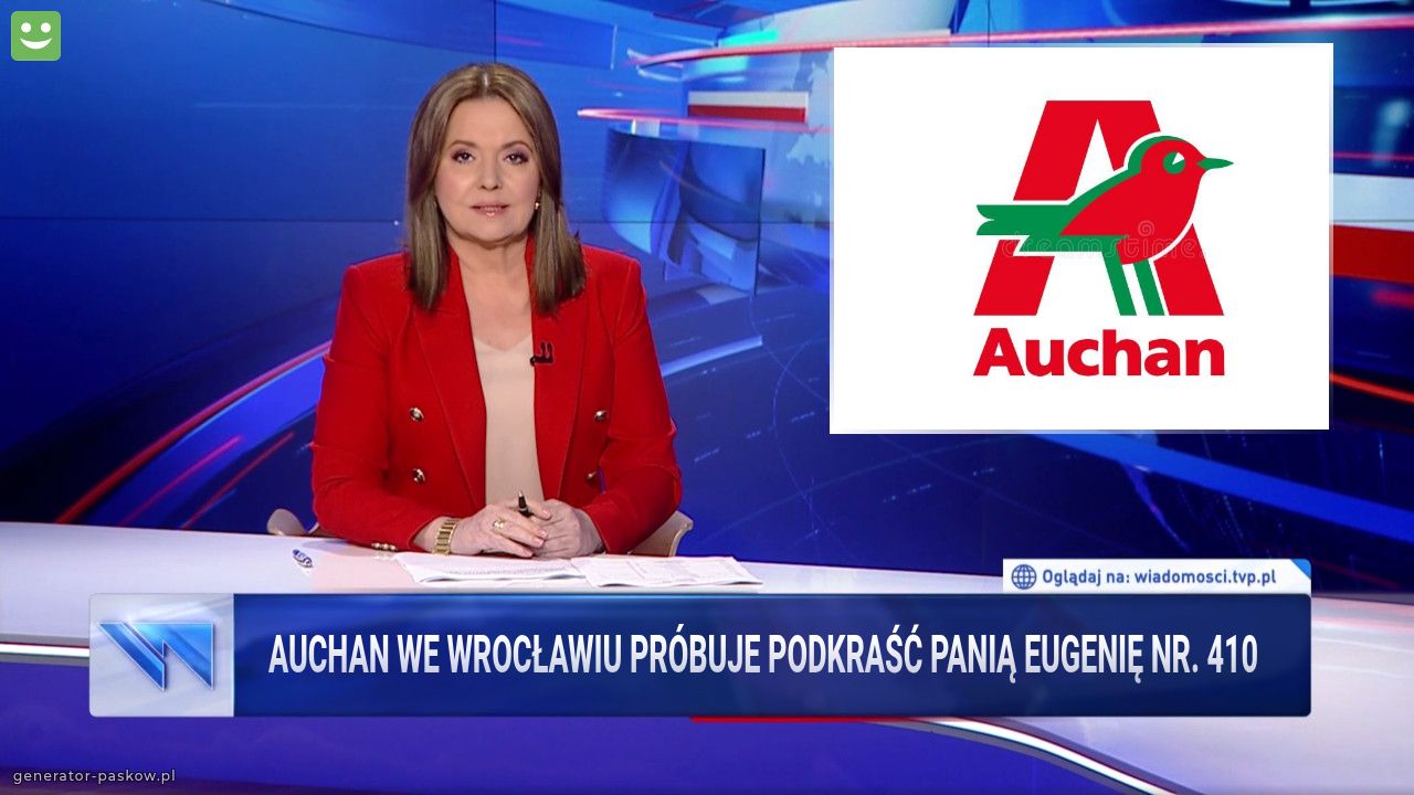 Auchan we Wrocławiu próbuje podkraść panią eugenię nr. 410