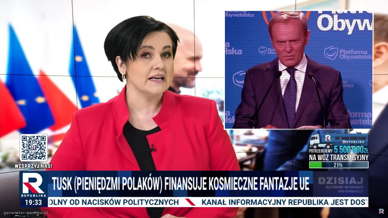 TUSK (pieniędzmi polaków) FINANSUJE KOSMIECZNE FANTAZJE UE