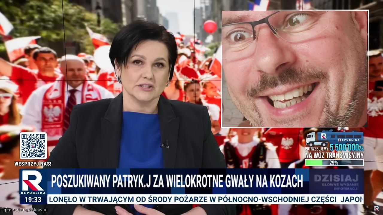 Poszukiwany Patryk.j za wielokrotne gwały na kozach 