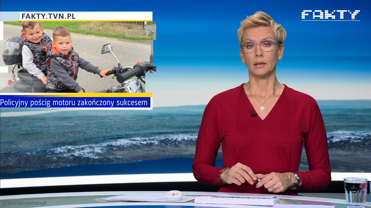 Policyjny pościg motoru zakończony sukcesem