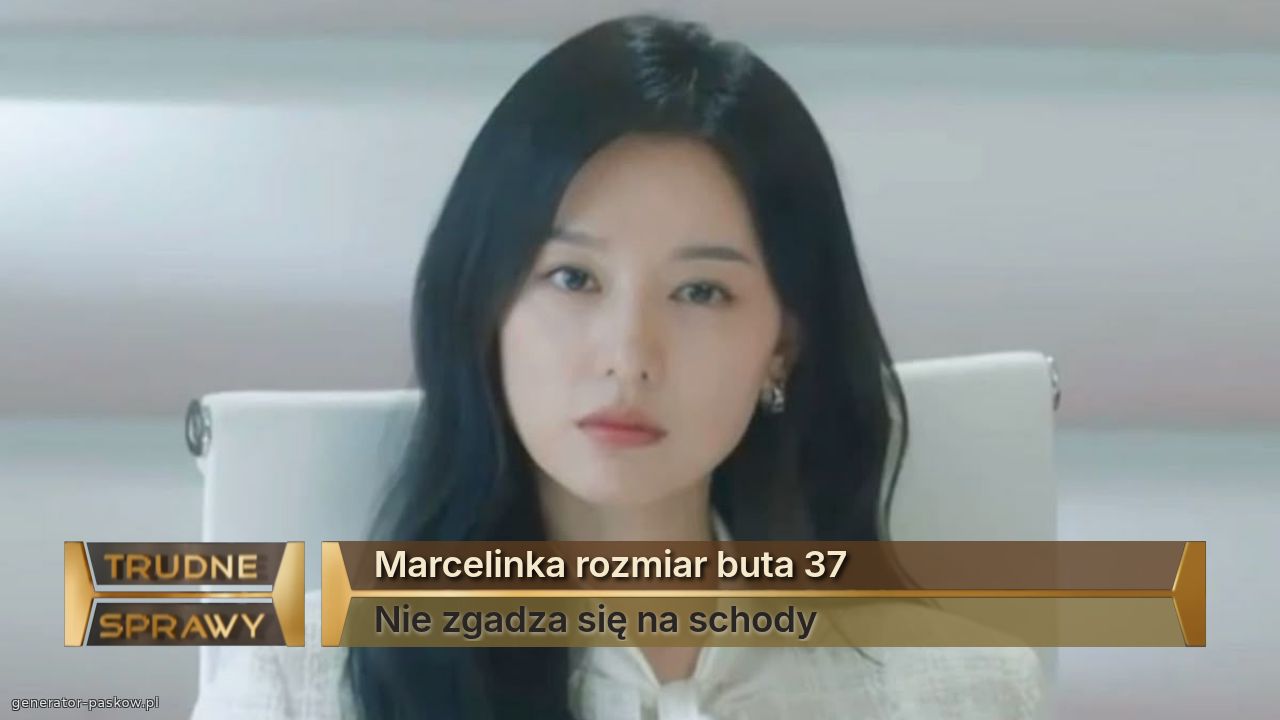 Marcelinka rozmiar buta 37
Nie zgadza się na schody 