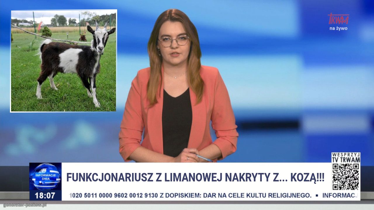 Funkcjonariusz z Limanowej nakryty z... Kozą!!! 