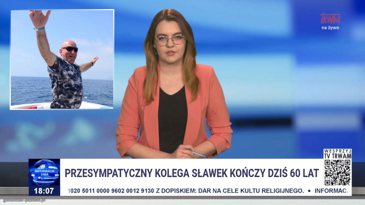 PRZESYMPATYCZNY KOLEGa SŁAWEK KOŃCZY DZIŚ 60 LAT
