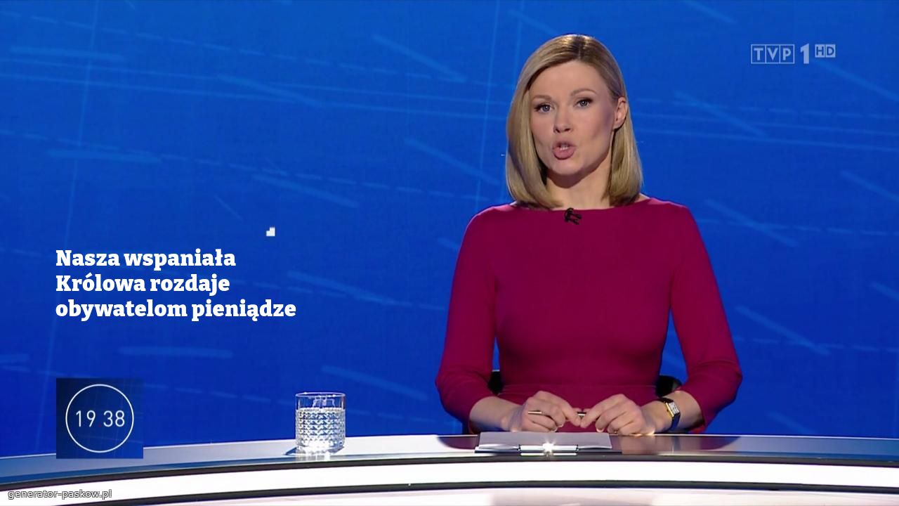 Nasza wspaniała Królowa rozdaje obywatelom pieniądze 