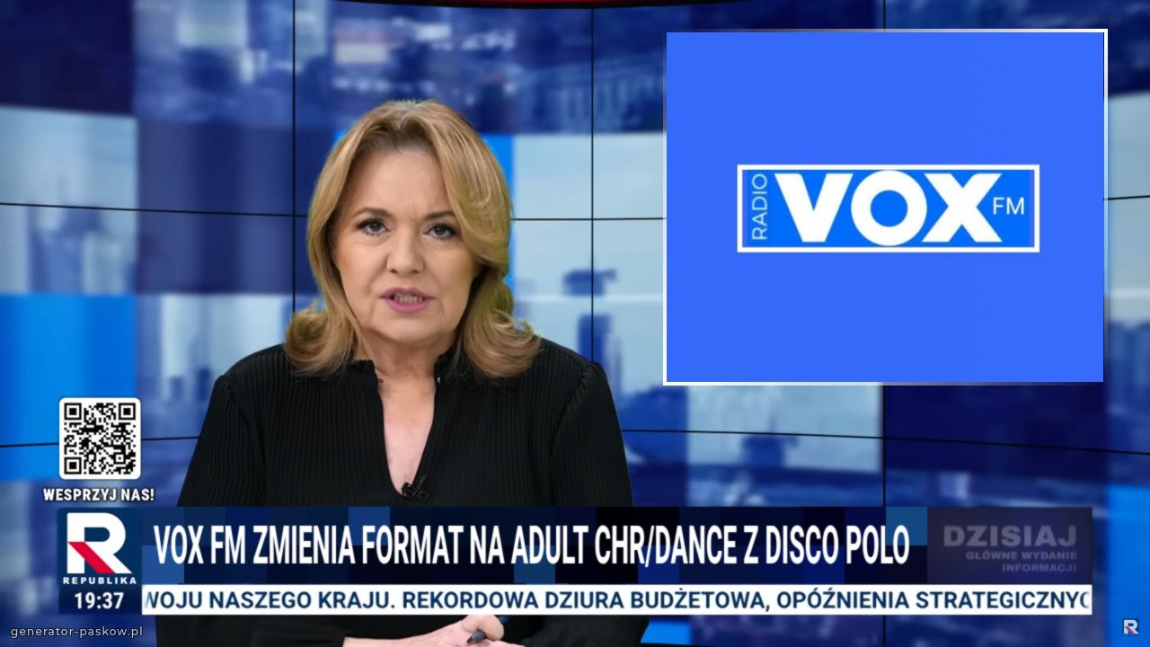 VOX FM ZMIENIA FORMAT NA ADULT CHR/DANCE Z DISCO POLO 