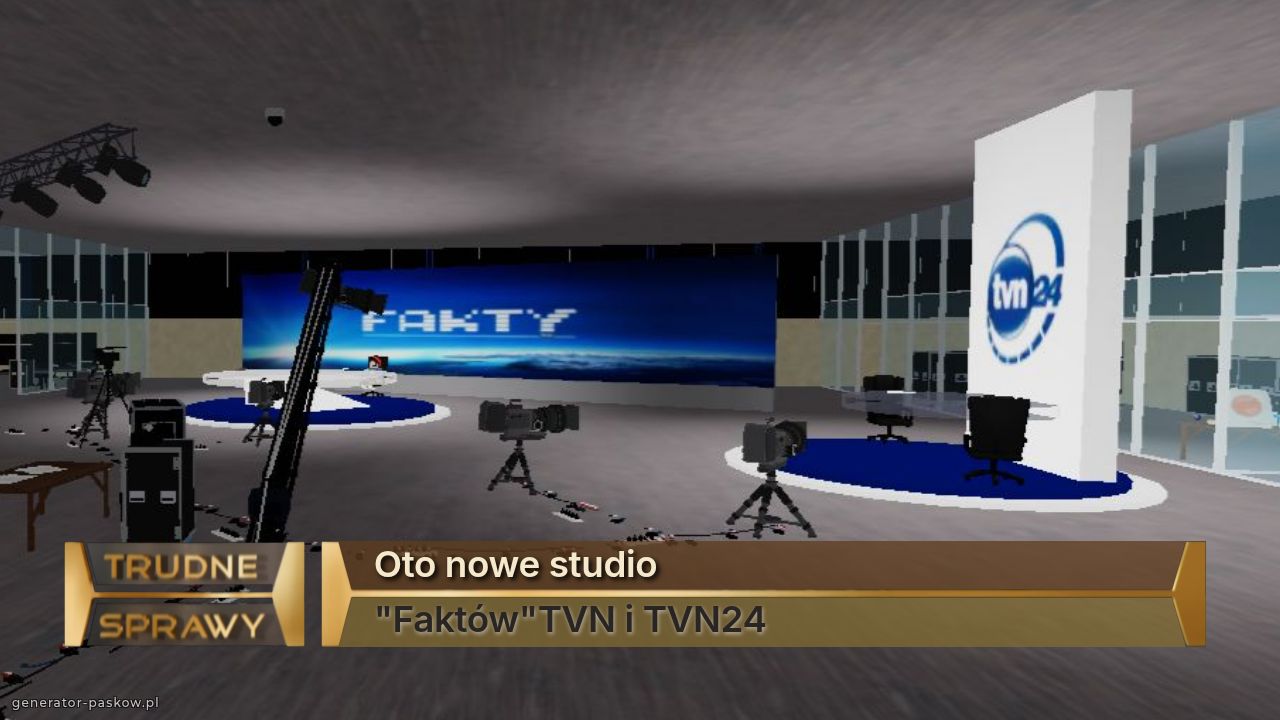 Oto nowe studio 
"Faktów"TVN i TVN24
